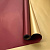 Плёнка корейская двухсторонняя 0.56*10м 65мкм бордовый/золото 11