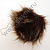 Искусственный меховой помпон 12 см коричневый 24																													