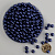 Бусины под жемчуг "Круг" d=8 мм 400 г темно-синие L37
