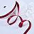 3/8"(9mm)Double Face Satin Ribbon 193 двухсторонняя сатиновая лента 10 ярдов вишнёвая