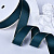 1"(25mm)Gold Metallic-Edge Grosgrain Ribbon 347 репсовая лента с золотым люрексом изумрудная