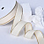 1"(25mm)Gold Metallic-Edge Grosgrain Ribbon 810 репсовая лента с золотым люрексом бежевая