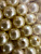 Бусины под жемчуг "Круг" d=12 мм 50 г жёлтые