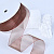 1-1/2"(38mm)Organza  Ribbon 6067 лента органза перламутровая 70 ярдов коричневая