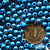 Бусины акрил глянцевые d=6 мм 100 г синие 80