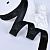 1"(25mm) Grosgrain edge satin Ribbon 030 репсовая лента с сатином 23 яда чёрная