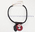 Колье с кожаной подвеской 40 см
