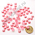 Полубусины под жемчуг клеевые 8 мм 400 г розовые с перламутром 