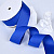 1-1/2"(38mm)Grosgrain ribbon 352 репсовая лента 23 ярда синяя