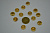 Пуговица 12 мм золтая 50 шт