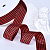 1"(25mm)Gingham Ribbon A020 лента атласная в мелкую клетку 10 ярдов красная