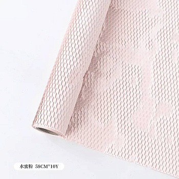 Сетчатая оберточная бумага в виде сот 50 см*10 ярдов нежно-розовый 02