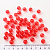 Бусины граненые однотонные 10 мм 400 гр ярко-красный 22