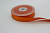 Лента тканевая 2,5 см 80 ярдов с люрексом оранжевая