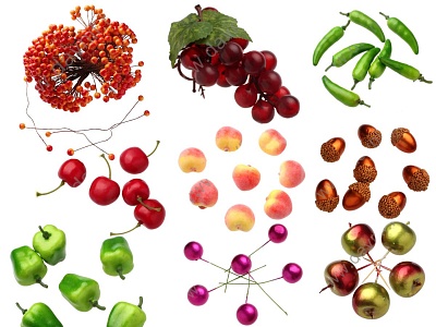 Муляжи фруктов и овощей