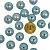 Бусины под жемчуг "Круг" d=14 мм 400 г голубые