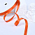 3/8"(9mm)Double Face Satin Ribbon 750 двухсторонняя сатиновая лента 10 ярдов оранжевая