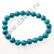 Браслет 8 мм имитация камня бирюза голубой