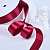 1"(25mm)Single Face Satin Ribbon 193 односторонняя сатиновая лента 10 ярдов вишнёвая