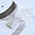 1"(25mm)Organza  Ribbon 4176 лента органза перламутровая 70 ярдов серая