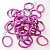 Резинки для волос d=4.5 см 100 шт. сиреневые
