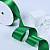 1 1/2"(38mm)Double Face Satin Ribbon 580 двухсторонняя сатиновая лента 10 ярдов зелёная