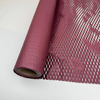 Сетчатая оберточная бумага в виде сот 50 см*10 ярдов бордовый 14