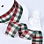 1-1/2"(38mm)Gingham Ribbon B016 лента атласная крупная клетка 10 ярдов бордово-зелёная 