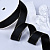 1"(25mm)Gold Metallic-Edge Grosgrain Ribbon 030 репсовая лента с золотым люрексом чёная
