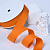 1"(25mm)Cotton Ribbon 668 хлопковая лента 19 ярдов оранжевая