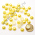 Полубусины под жемчуг пришивные 10 мм 50 г жёлтые с перламутром 