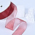 1-1/2"(38mm)Organza  Ribbon 1354лента органза перламутровая 70 ярдов бордовая