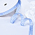 3/8"(9mm)Gingham Ribbon A062 лента атласная мелкая клетка 10 ярдов голубая