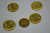 Пуговица 25 мм под металл золото 10 шт 155