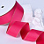 1-1/2"(38mm)Gold Metallic-Edge Grosgrain Ribbon 175 репсовая лента с золотым люрексом фуксия