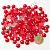 Полубусины под жемчуг клеевые 10 мм 50 гр красные с перломутром