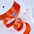 1"(25mm)Single Face Satin Ribbon 750 односторонняя сатиновая лента 10 ярдов оранжнвая 