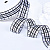 1"(25mm)Gingham Ribbon B007