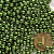 Бусины под жемчуг "Круг" d=5 мм 50 г тёмно-зелёные