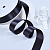 1"(25mm)Double Face Satin Ribbon 077 двухсторонняя сатиновая лента 10 ярдов тёмно графитовый